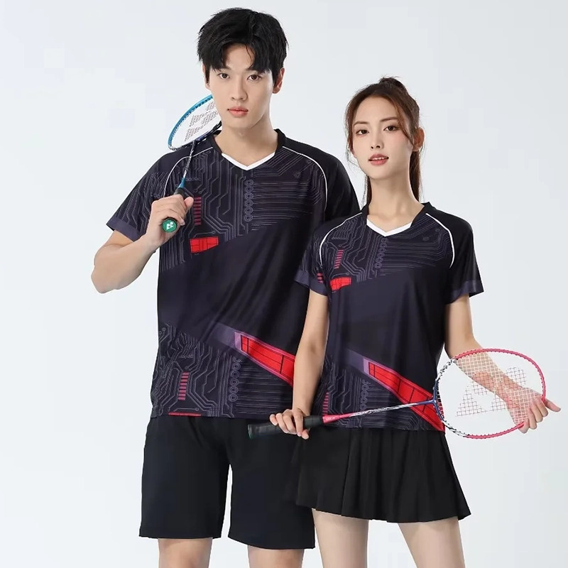 Badminton Jersey - Men Badminton T-shirts Quick Dry Table