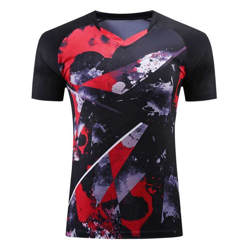Table Tennis V Neck Shirt Men  - đánh giá và giá Badminton Jersey