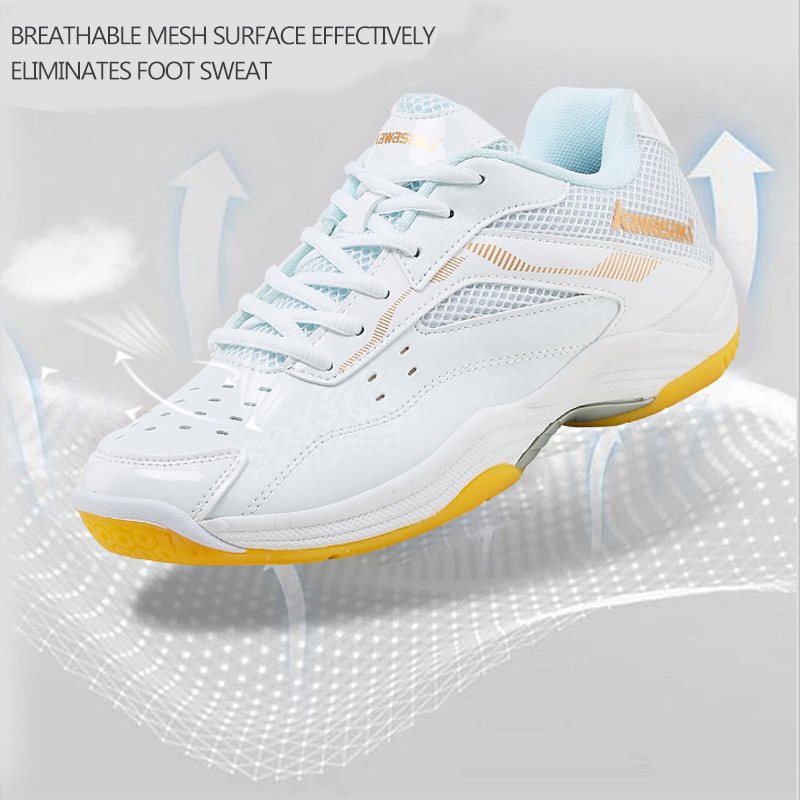 Kawasaki Nam Giày Cầu Lông Chu - đánh giá và giá Badminton Footwork