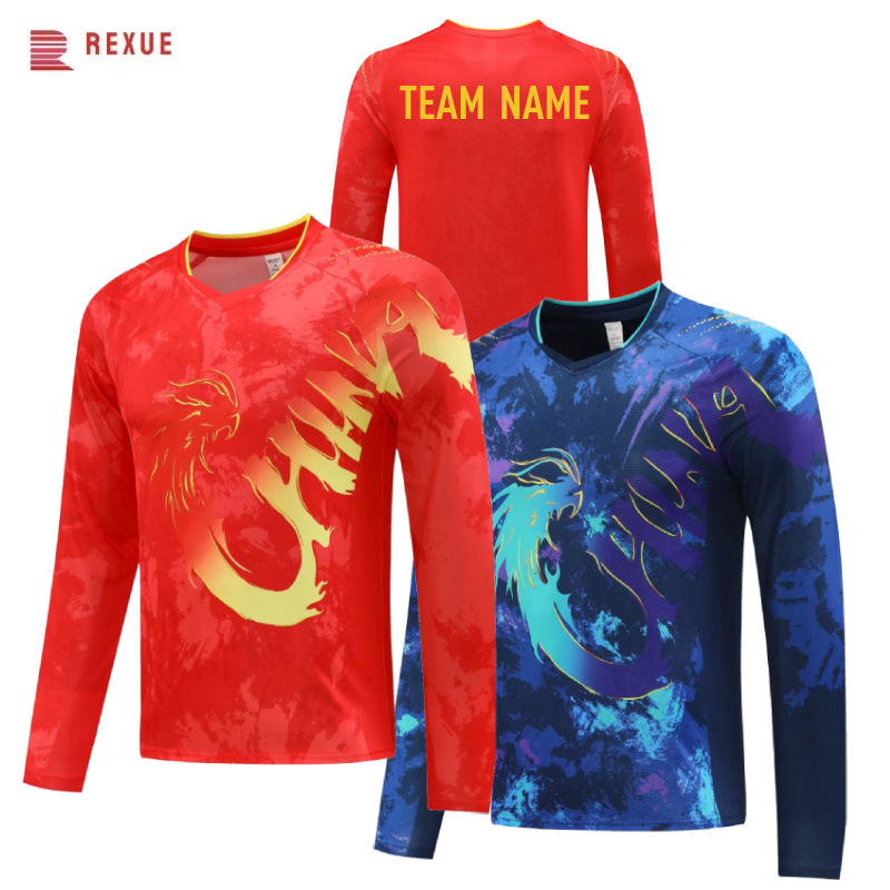 China Dragon Long Sleeve Table - đánh giá và giá Badminton Jersey